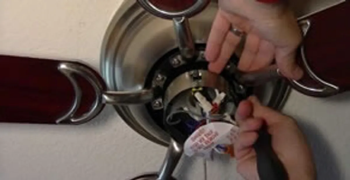 Ceiling fan installation with electrical wiring and mounting by professional electrician in Richmond, VA