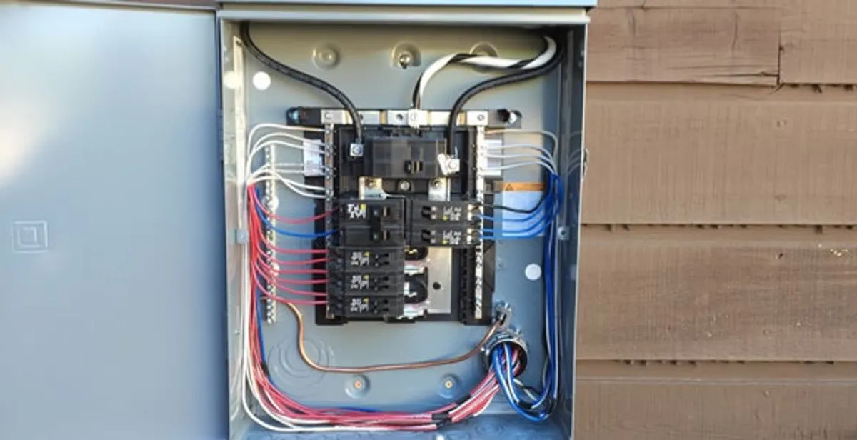electrical panel upgrade service featuring newly installed electrical panel wired by licensed electricians in Richmond, VA