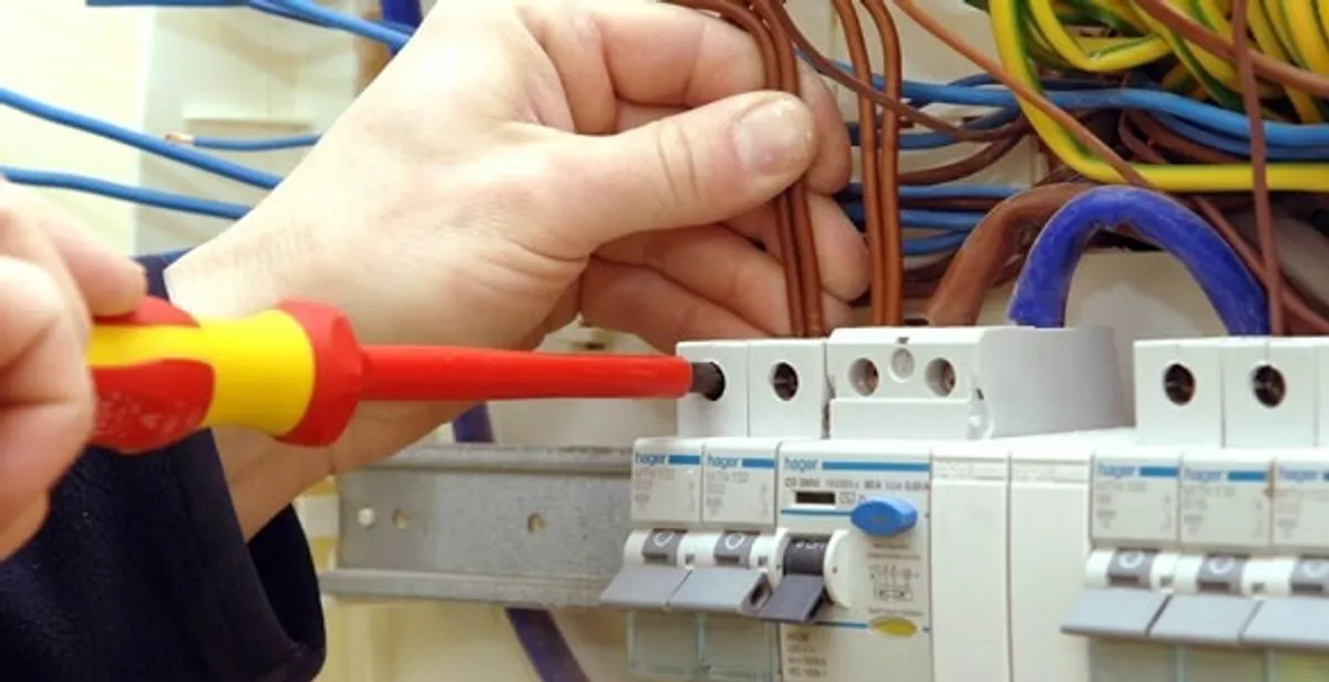 electrician services performing professional electrical panel wiring and connections in Richmond, VA
