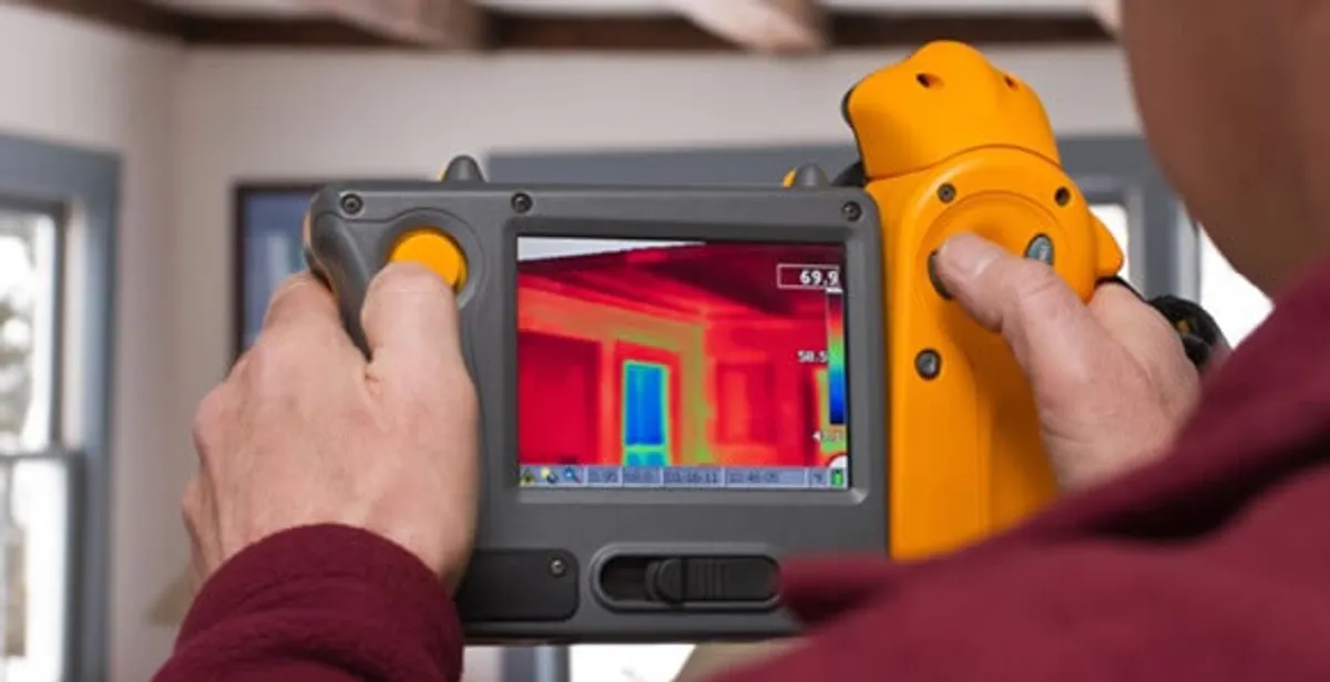 home energy audit service capturing thermal readings to analyze insulation and electrical efficiency in Richmond, VA