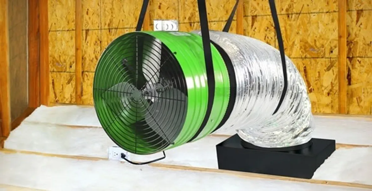 whole house fan installation services with professionally mounted ventilation fan system in Richmond, VA